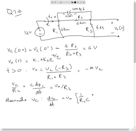 Solved Use The Differential Equation Approach To Find Vc T For T