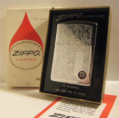 1974 Full Size Zippo No352 Florentine Venetian Mib First Year Rare