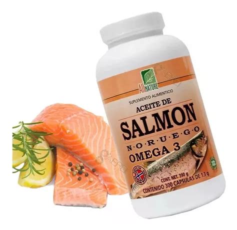 Aceite Del Salmon Noruego Omega All Nature C Psulas Meses Sin