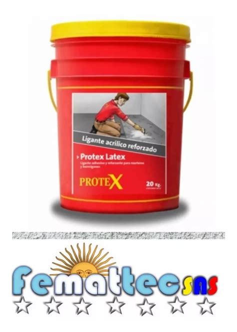 Protex Latex X 20 Kg Adhesivo Y Reforzador Para Mezcla Construcción