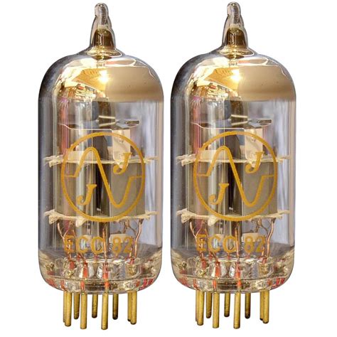 Jj Electronic Ecc Au Gold Twin Triode Tube Matched Pair