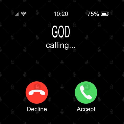 God Calling God Is Calling Answer Decline Pin Teepublic