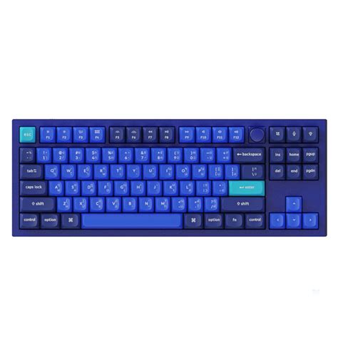 Keychron Gaming Keyboard Q3 Hot Swap RGB Backlight Knob Blue Frame A Red Switch Th
