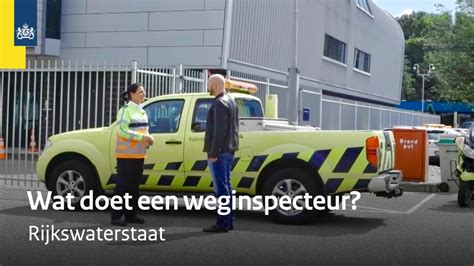 Wat Doet Een Weginspecteur Bij Rijkswaterstaat YouTube