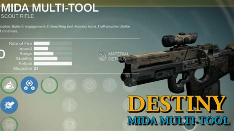 Mida Multi Tool Exotic Scout Rifle 28 8 Destiny Crucible Gameplay