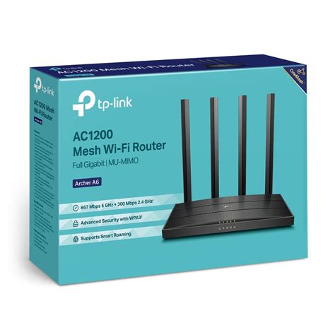 Archer A6 AC1200 Wireless MU MIMO Gigabit Router TP Link Indonesia