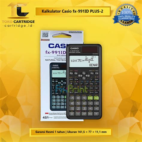 Jual Calculator Casio Fx Id Plus Kalkulator Scientific Ilmiah