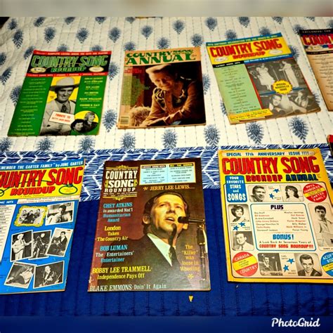 Vintage S S Country Song Roundup Magazines Lot Of Buck Owens