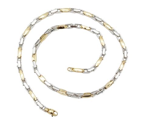 18 Kt White Gold Yellow Gold Necklace Catawiki