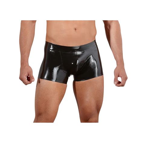 Plus Size Boxers Black Wetlook Vinyl Leather Lingerie Sexy Men S Boxers