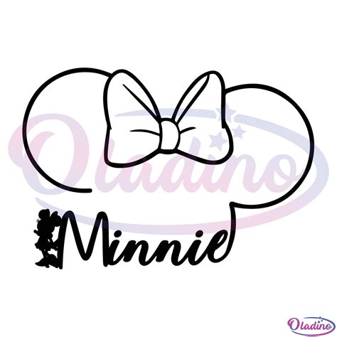 Minnie Head SVG Digital File, Minnie Mouse Svg - Oladino