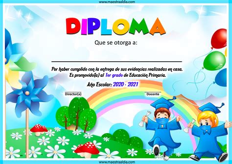 Diplomas Y Reconocimientos Editables Para Preescolar