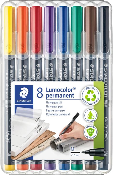 Staedtler Permanenter Universalstift Lumocolor Wisch Und Wasserfest