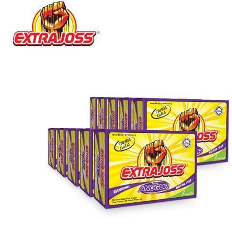 Extra Joss Rasa Anggur 1x10 Box Lazada