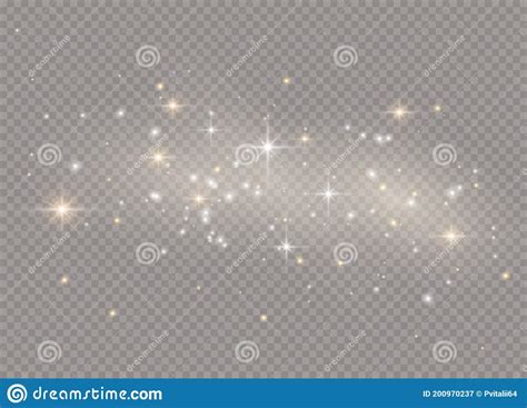 Light Glow Effect Stars Vector Sparkles On Transparent Background