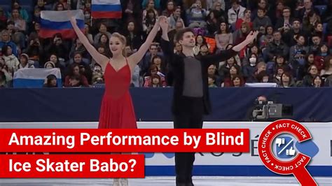 Fact Check Viral Video Shows Amazing Performance By Blind Ice Skater Babo Youtube