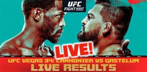 UFC Vegas 34 Live Results Jared Cannonier Vs Kelvin Gastelum