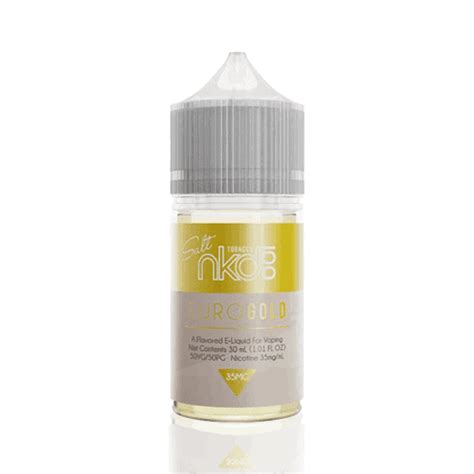 Líquido Naked 100 Salt Euro Gold Cia do Vapor