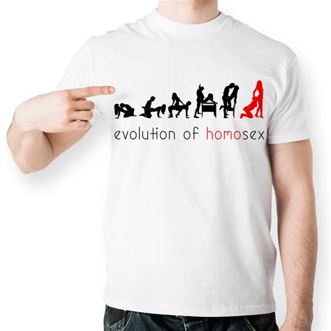 New Men Sexy Design T Shirt Fashion White Print Short Sleeve O Neck Sex Love Evolution Boy T