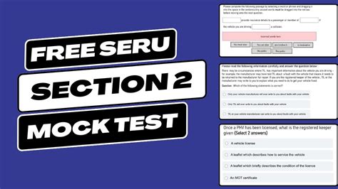 Tfl Seru Section Free Mock Test Licensing Requirement S For Phvs