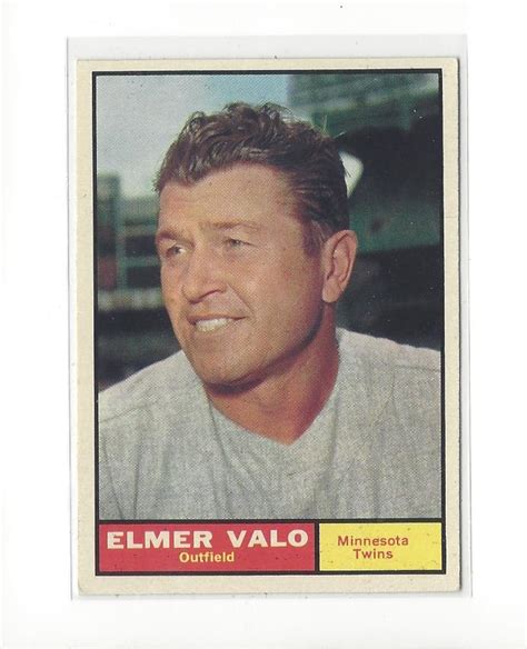 1961 Topps 186 Elmer Valo NM