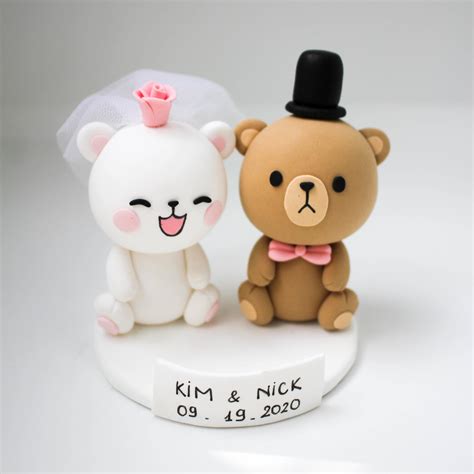 World Cake Topper. Milk & Mocha Wedding Cake Topper