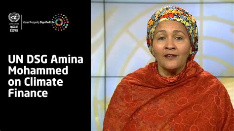 UN DSG Amina Mohammed On Climate Finance YouTube