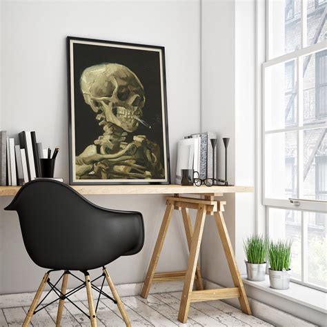 Vincent Van Gogh Exhibition Poster Head Of A Skeleton With Etsy