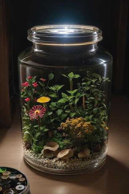 Mini Bosque En Una Botella De Terrario De Frasco Con Ecosistema Propio