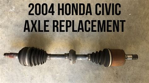 How To Replace A Cv Axle On A Honda Cv Axle Replacement