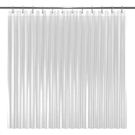 Liba Peva 8 Gauge Bathroom Shower Stall Curtain Liner 72 W X 84 H 8g