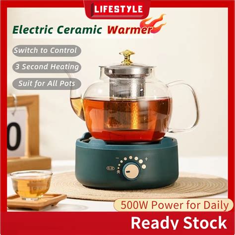 LIFESTYLE Malaysia Plug Electric Warmer Ceramic Cook Heater Warmer Pot