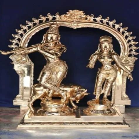 Brass Radha Krishna Statue Temple At Rs 100000 Piece In Kumbakonam