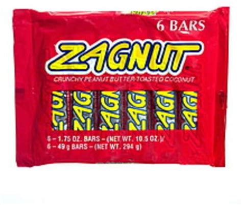 Zagnut Bar - 6 ea, Nutrition Information | Innit