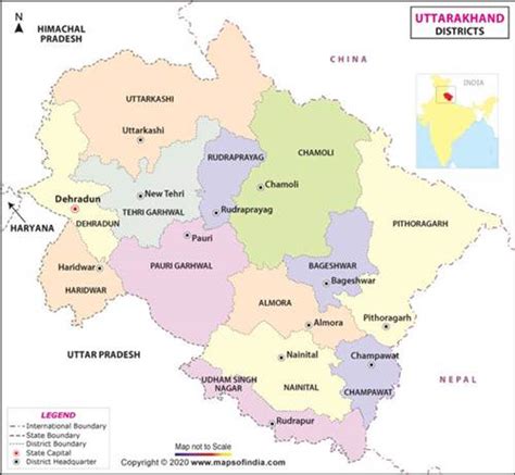 How Many Districts Uttarakhand Uttarakhand Districts उत्तराखंड में