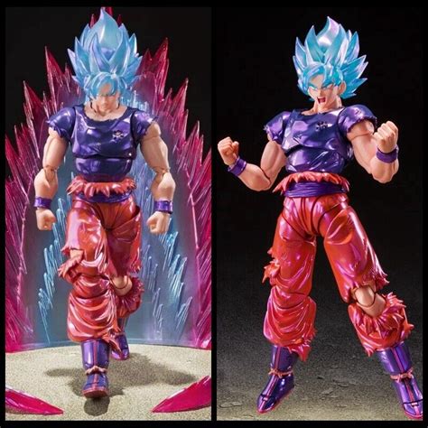 New S H Figuarts Dragon Ball Super Saiyan God Blue Son Goku Kaiouken