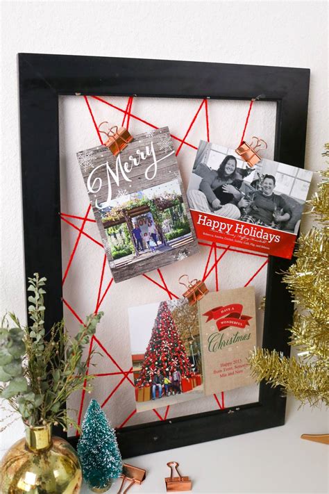 Make It Simple Easy Diy Christmas Card Display Curbly