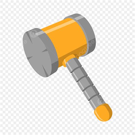 Hammer Game Vector Hd PNG Images Game Hammer Vector Icon In Flat Style