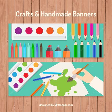 Craft Banners Clip Art Library