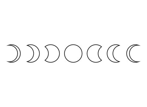 Four Phases Of The Moon Wall Art