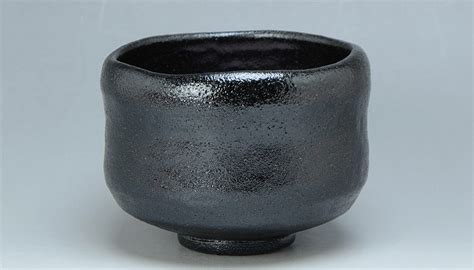 Kyo Yaki Japanese Matcha Chawan Teabowl Kuro Raku Zuisho Paper Box