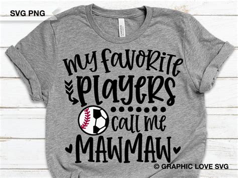 Baseball And Soccer Mawmaw Svg Baseball Soccer Mawmaw Png My Favorite