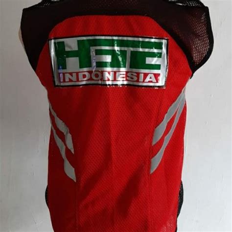 Jual Uru Rompi Safety Hse Jaring Merah Free Logo K Dan Punggung