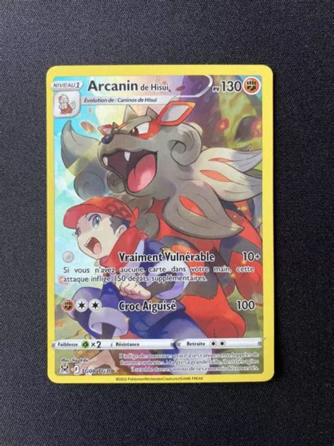 Carte Pok Mon Arcanin De Hisui Tg Tg Eb Ep E Bouclier Origine