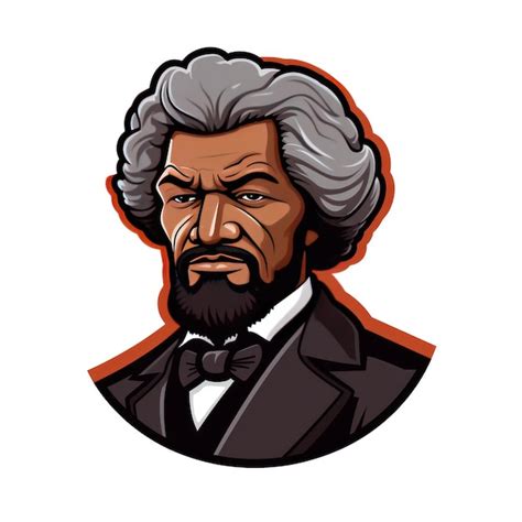 El ícono De Frederick Douglass Foto Premium