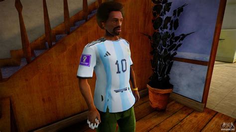 Jersey Local Argentina Messi 2022 Para GTA San Andreas