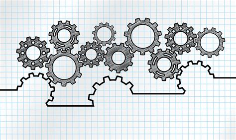 Marketing Mechanism Design With Connected Gears 682218 Vector Art At