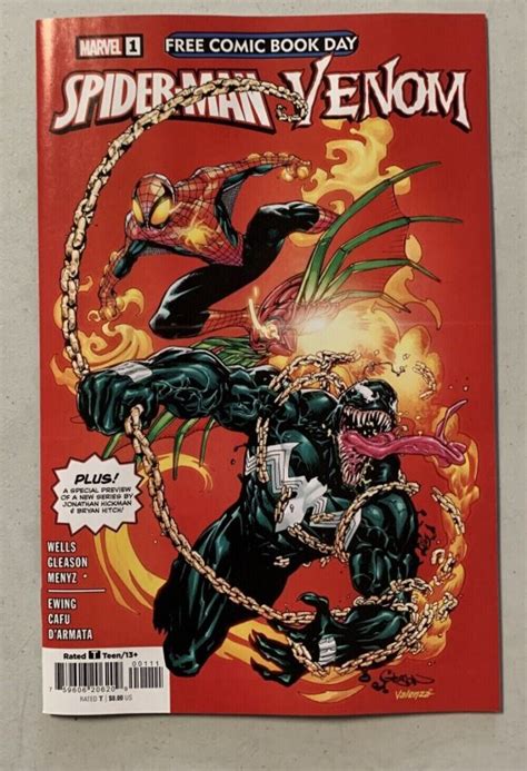 Spider Man Venom 1 Comic Book 2023 FCBD Free Comic Book Day Comic