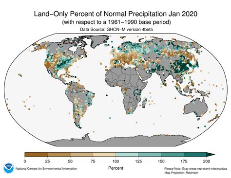 January 2020 Global Climate Report National Centers For Environmental