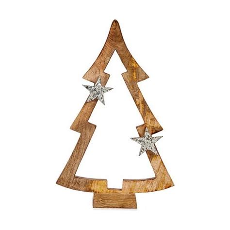 Bebeboutik sapin de noël silhouette 6 5 x 39 x 23 cm bois marron